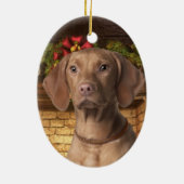 Vizsla Holiday Ornament (Achterkant)