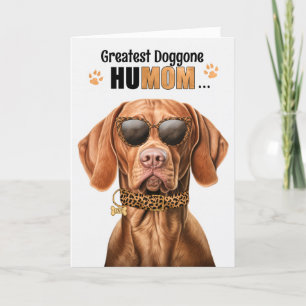 Vizsla-hond beste HuMAMA ooit Moederdag Feestdagen Kaart