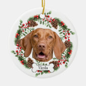 vizsla hond Gepersonaliseerd Ornament voor huisdie (Voorkant)