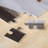 Vizsla Hond in Sneeuw Kerstmis Legpuzzel (Zijkant)