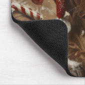 Vizsla Hond Kerstfeest Muismat (Hoek)