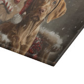 Vizsla Hond Kerstfeest Snijplank (Hoek)