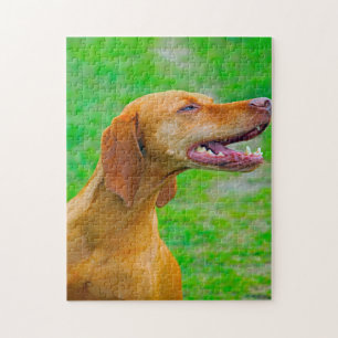 Vizsla-hondenlegpuzzels. Legpuzzel