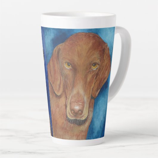 Vizsla Hondenliefhebbers Latte Mok (Rechterhoek)