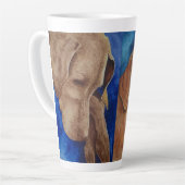 Vizsla Hondenliefhebbers Latte Mok (Linkerhoek)