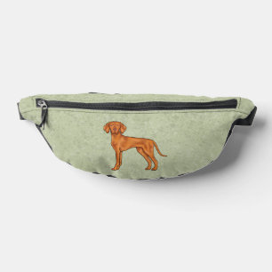 Vizsla Hongrois Chien Pointer Cartoon Mignon Vert