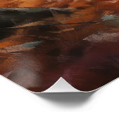 Vizsla in Herfst laat Herfst inspireren Perfect Poster (Hoek)