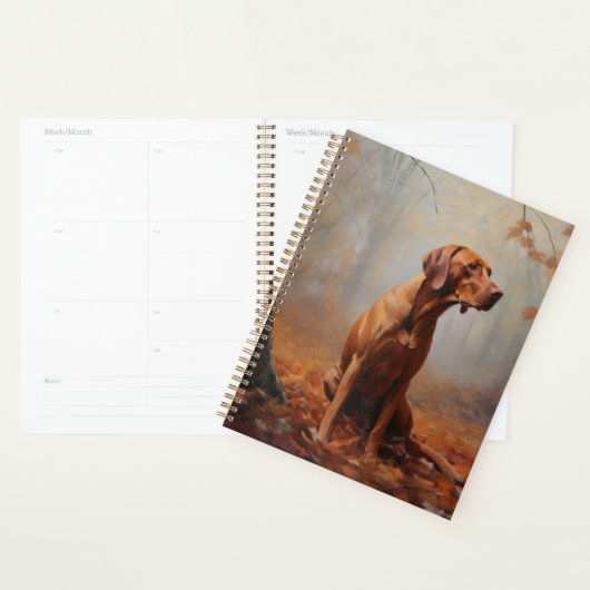 Vizsla in Herfst laat Herfst inspireren Planner (Display)
