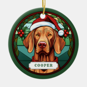 Vizsla keramische cirkel Ornament