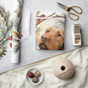 Vizsla Kerst Cadeaupapier
