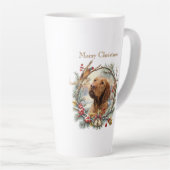 Vizsla Kerst Latte Mok (Rechterhoek)
