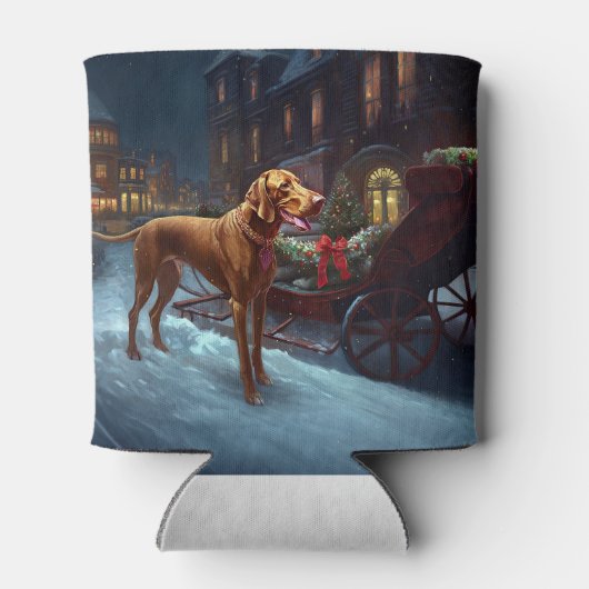 Vizsla Kerstfeest Seizoen Blikjeskoeler (Achterkant)