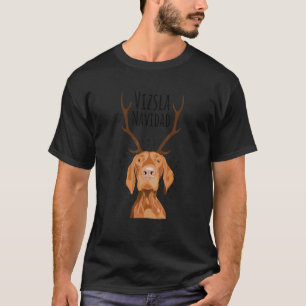 Vizsla kersthond Oegly Sweater Xmas Tree T-shirt