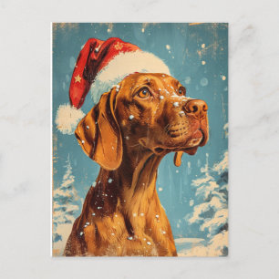 Vizsla Kerstmis Briefkaart