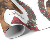 Vizsla Kerstmis Cadeaupapier (Rol Hoek)