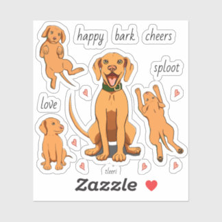 Vizsla Liefde Stijlvolle Tekeningen en aangepaste  Sticker