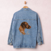 Vizsla Lovers Gifts Denim Jacket (Hangar)
