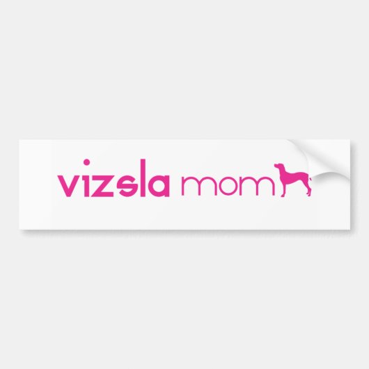 Vizsla Ma Bumpersticker (Voorkant)