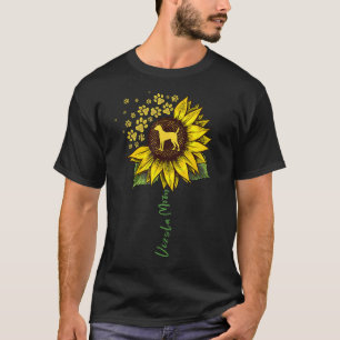 Vizsla Ma Sunflower Vizsla Gifts Dog mama T-shirt