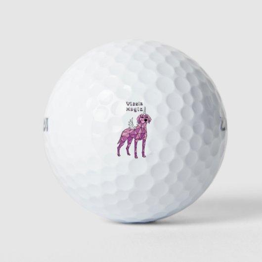 Vizsla Magic Unicorn Pegasus Golfballen (Voorkant)