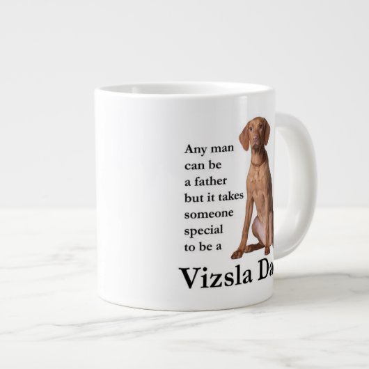 Vizsla Papa Jumbo Mug (Devant droit)