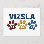 VIZSLA Paw Print 1 Briefkaart (Voorkant)