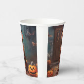 Vizsla pompoenen Halloween eng Papieren Bekers (Rechts)