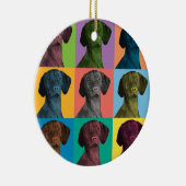 Vizsla Pop-Art Ornament (Rechts)