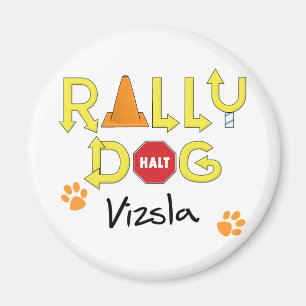 Vizsla Rally Dog Magneet
