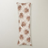 Vizsla Schilderij Golden Rust Schattigee Originele Lichaamskussen (Voorkant Verticaal)