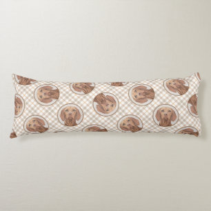 Vizsla Schilderij Golden Rust Schattigee Originele Lichaamskussen