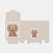Vizsla-schildering - Cute Original Dog Art Bedankdoosjes (Uitgevouwen)