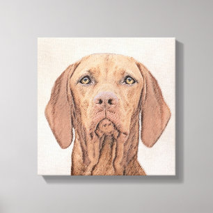 Vizsla-schildering - Cute Original Dog Art Canvas Afdruk