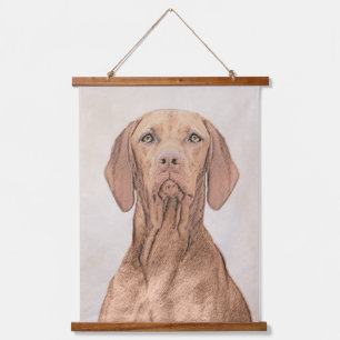 Vizsla-schildering - Cute Original Dog Art Hangend Wandkleed