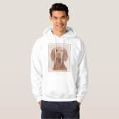 Vizsla-schildering - Cute Original Dog Art Hoodie (Voorkant volledig)