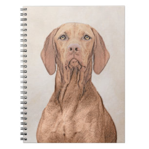 Vizsla-schildering - Cute Original Dog Art Notitieboek