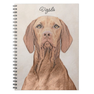 Vizsla-schildering - Cute Original Dog Art Notitieboek