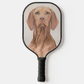 Vizsla-schildering - Cute Original Dog Art Pickleball Paddle (Achterkant)