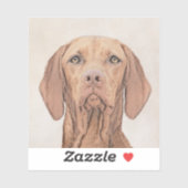 Vizsla-schildering - Cute Original Dog Art Sticker (Vel)