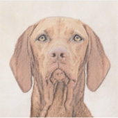 Vizsla-schildering - Cute Original Dog Art Sticker (Voorkant)
