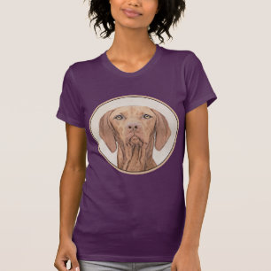 Vizsla-schildering - Cute Original Dog Art T-shirt