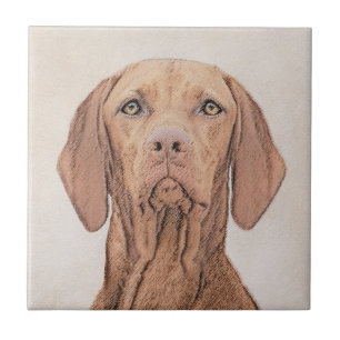 Vizsla-schildering - Cute Original Dog Art Tegeltje