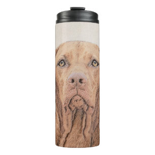 Vizsla-schildering - Cute Original Dog Art Thermosbeker