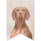 Vizsla-schildering - Cute Original Dog Art Vlaggetjes (Tweede vlag)