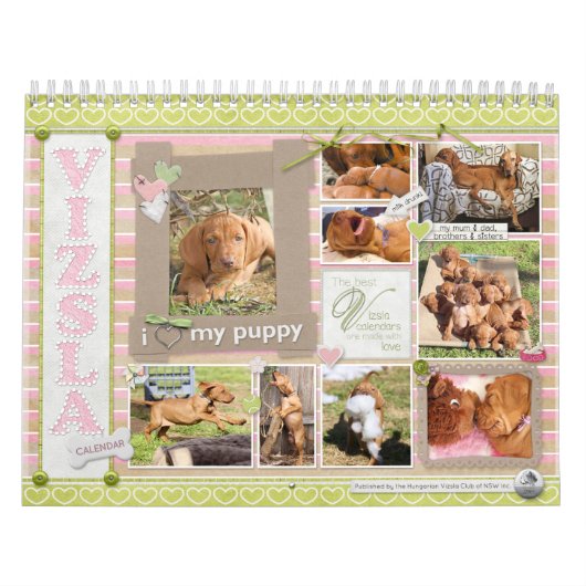 Vizsla Scrapbook Agenda Kalender (Hoes)