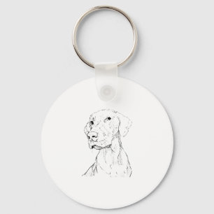 Vizsla-sleutelhanger – Minimalistisch honden-sleut Sleutelhanger