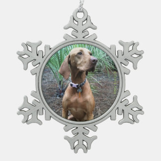 Vizsla Snowflake kerstversiering Tin Sneeuwvlok Ornament