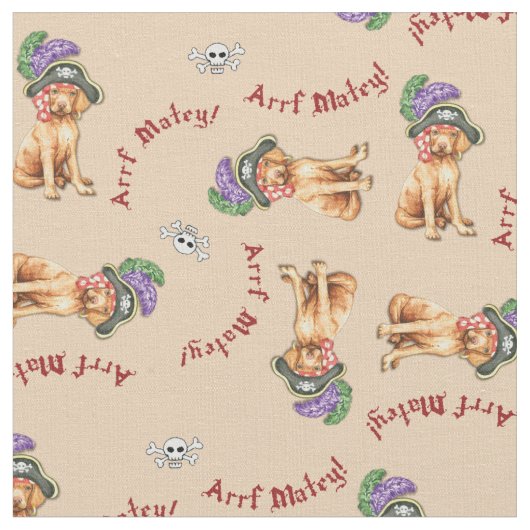 Vizsla tissu de pirate (Fermer)