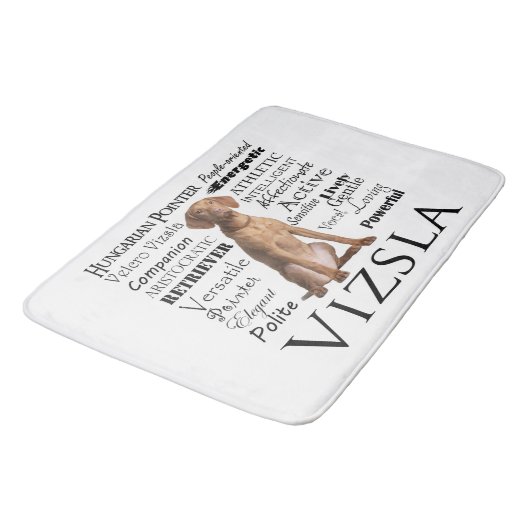 Vizsla Traits Bath Mat (Gekanteld)