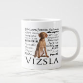 Vizsla Traits Jumbo Mug (Droite)